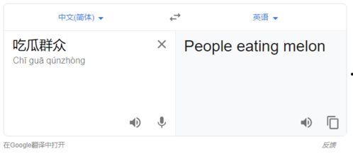吃瓜群众英语翻译是什么,Evaluating the English Translation of 'Eating the Melon Audience'